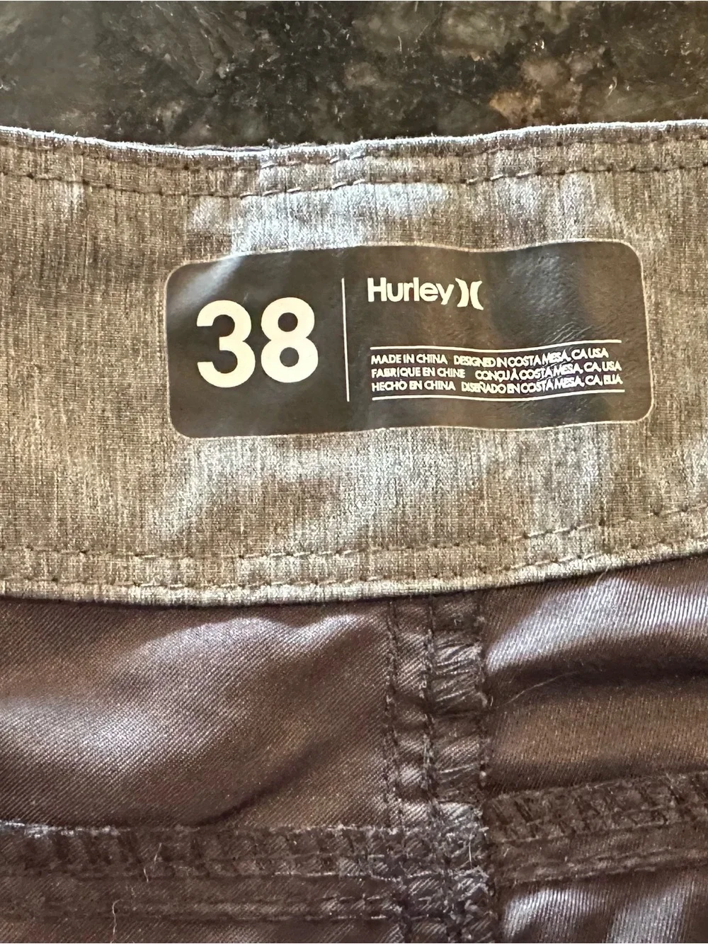 Hurley Black Men's Swim Board Shorts with Drawstring